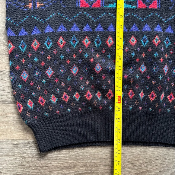 Vintage Cambridge Classics by Mervyn's Wool Blend Fair Isle Sweater Men's size L - Picture 9 of 9